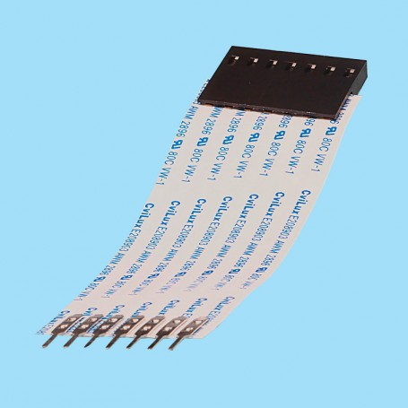 2607 / Cable flexible con conector - Paso 2.54 mm (0.100”)