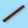 8388 / Conector macho recto simple fila pin torneado - Paso 1.78 mm