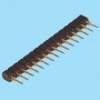 8387 / Conector hembra recto simple fila pin torneado - Paso 1.78 mm
