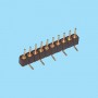 8385 / Conector  macho recto  SMD simple  fila pin torneado - Paso 2.00 mm