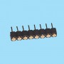 8396 / Conector macho recto SMD simple fila pin torneado - Paso 2.54 mm