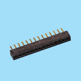 1065 / Conector hembra PCB recto (2.10 mm) - Paso 1,00 mm