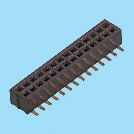 1041 / Conector hembra doble fila SMD (2.25 mm) - Paso 1,00 mm