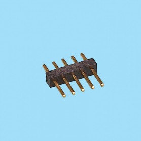 1060 / Regleta recta simple fila - Paso 1,00 mm - Conectores para PCB