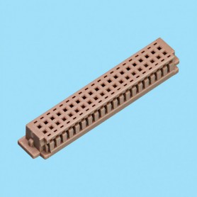 1166 / Caja para terminal de engaste doble fila - Paso 1,25 mm - Conectores PCB miniatura