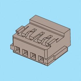 1585 / Caja para terminal de engaste simple fila - Paso 1,50 mm