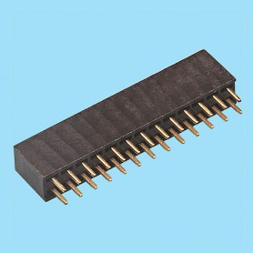 2049 / Conector recto hembra doble fila PCB - Paso 2,00 mm