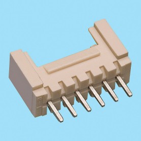 2081 / Conector recto simple fila polarizado - Paso 2,00 mm