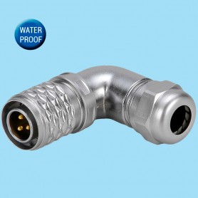 SF1214/P | Angled cable connector male