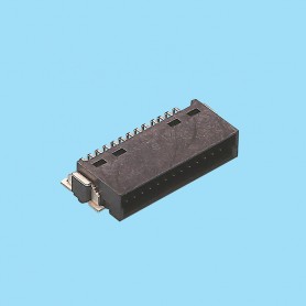 1338 / Conector macho acodado polarizado SMD - Paso 1,27 x 1,27 mm