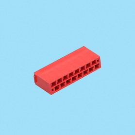 5427 / Caja para terminal de engaste doble fila - Paso 2,54 x 2,54 mm