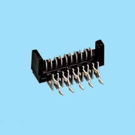 1334 / Conector macho acodado SMT con entrada lateral - Paso 2,54 x 2,54 mm