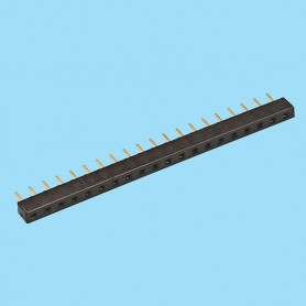 2108 / Conector hembra recto PCB [3.50 mm] - Paso 2,54 mm