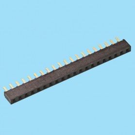 2595 / Conector hembra recto PCB [5.00 mm] - Paso 2,54 mm