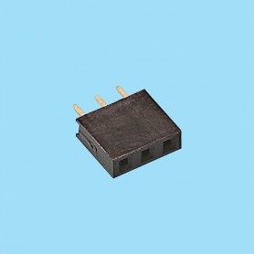 2596 / Conector hembra recto PCB [7.10 mm] - Paso 2,54 mm