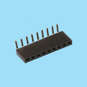 2551 / Conector hembra acodado PCB [8.50 mm] - Paso 2,54 mm
