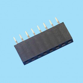 2587 / Conector hembra acodado PCB acodado SMD - Paso 2,54 mm