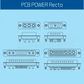 PCB POWER Series / PCB POWER Recto 20A (Sub-D Combo)
