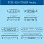 PCB HIGH POWER Series / PCB POWER Recto 40A (Sub-D Combo)