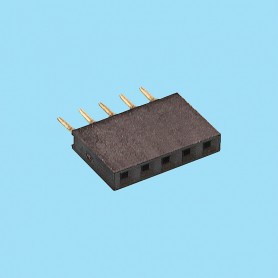 2577 / Conector hembra acodado PCB acodado SMD - Paso 2,54 mm