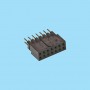 5553 / Conector hembra recto PCB doble fila [Diferentes alturas] - Paso 2,54 mm
