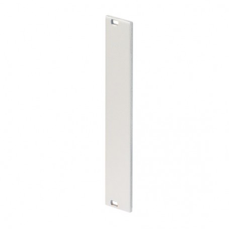 30846-681 / Panel frontal plano con ranura lateral para junta EMC de acero inoxidable, 4 U, 42 HP