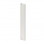 30846-681 / Panel frontal plano con ranura lateral para junta EMC de acero inoxidable, 4 U, 42 HP