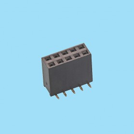 5474 / Conector hembra recto doble fila SMD [11.40 mm] - Paso 2,54 mm