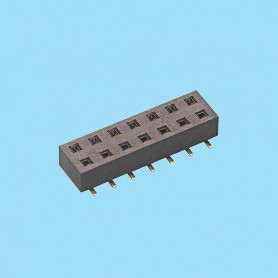2472 / Conector hembra recto doble fila SMD [3.50 mm] - Paso 2,54 mm