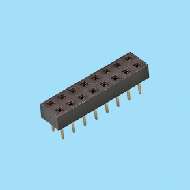2470 / Conector hembra recto PCB [3.50 mm] - Paso 2,54 mm