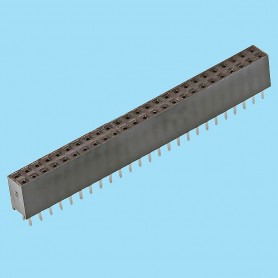 5453 / Conector hembra recto PCB doble fila [8.50 mm] - Paso 2,54 mm