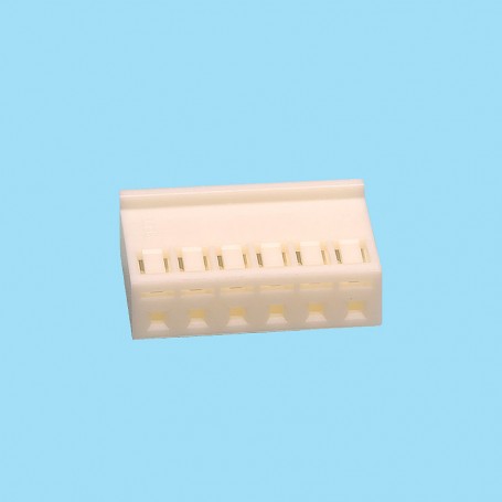 3930 / Caja para terminal de engaste simple fila - Paso 3,96 mm