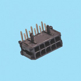 5746 | Micro conector macho acodado de potencia - Paso 3,00 mm