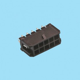 5757 | Micro conector macho recto de potencia PCB - Paso 3,00 mm