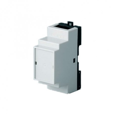 B6501112 / Caja para electrónica RAILTEC B, 2 módulos, Vers. II - PC (UL 94 V-0) - light grey RAL 7035 - 35x86x58mm