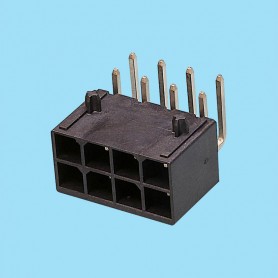 7746 | Conector macho acodado de potencia MEGA 23A - Paso 5,70 mm