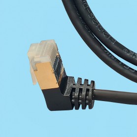 9610 / Cable de red CAT 7 SSTP CABLE - Plug 90º Outer