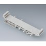 B6724442 / RAILTEC sup. 107, sección con pie para rail DIN (PCB L 18,5 mm) - PA 6 FR(30) - Grey