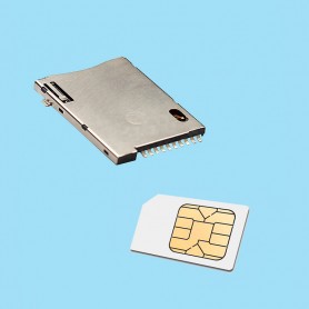 5523 / Zócalo SIM CARD push-push 8 contactos