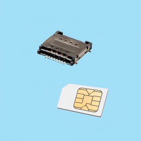 2442 / Conector para tarjeta SIM doble puerto