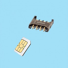 5566 / Conector MICRO SIM card 6 / 8 contactos