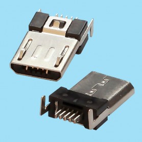 5633 / Micro conector USB SMD acodado tipo B - MICRO USB