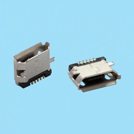 5571 / Micro conector USB hembra SMD acodado - MICRO USB