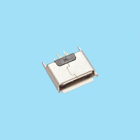 5572 / Micro conector USB hembra SMD acodado - MICRO USB