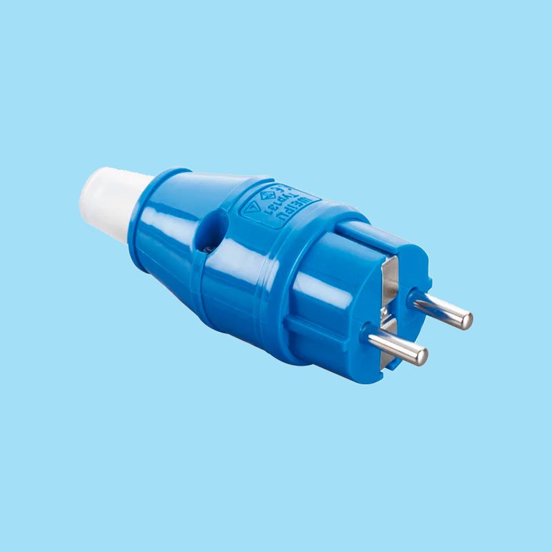 SCHUKO-IP44/PLUG | SCHUKO Plug 2 Pin with protective plug