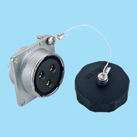 WS-Z | Square flange receptacle