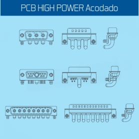 PCB HIGH POWER Series / PCB POWER Acodado 40A (Sub-D Combo)