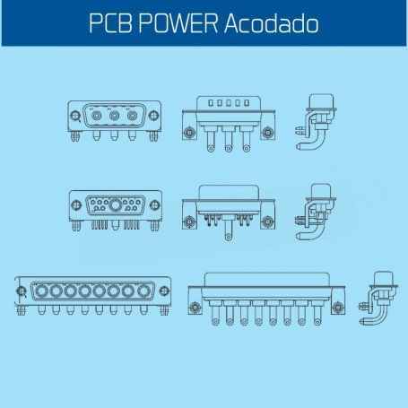 PCB POWER Series / PCB POWER Acodado 20A (Sub-D Combo)