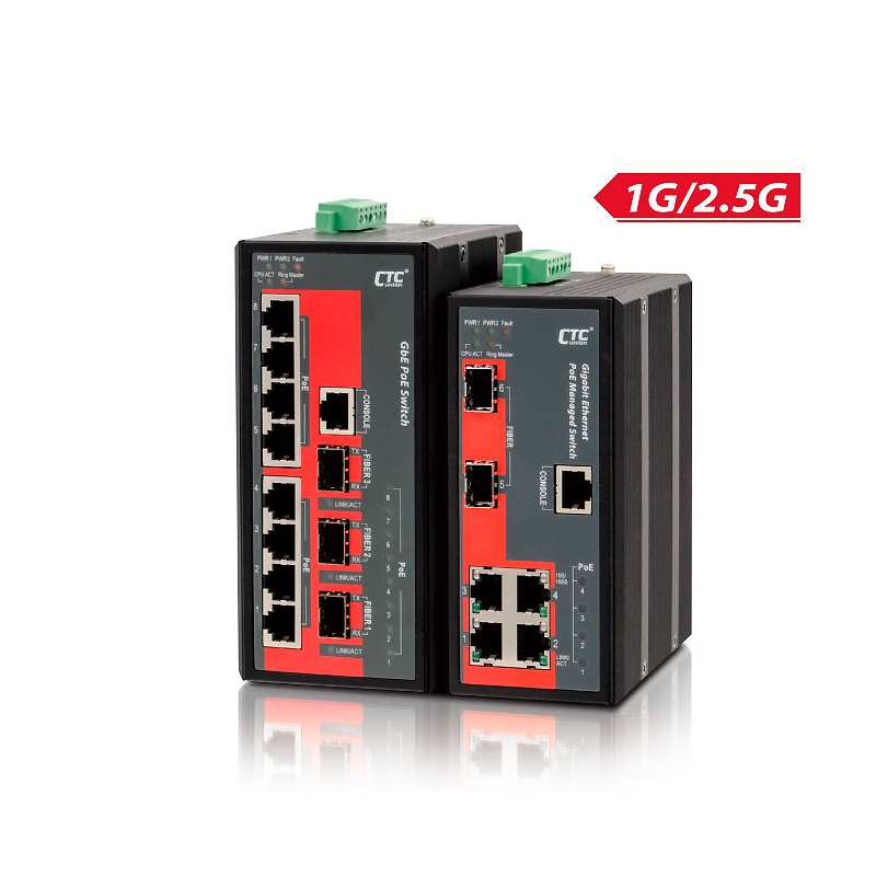 IGS-803SM-8PH24 IGS-402SM-4PH24 Industrial 1G/2.5G Managed PoE Switch