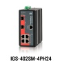 IGS-803SM-8PH24 y IGS-402SM-4PH24 Series / Industrial 1G/2.5G Managed PoE Switch